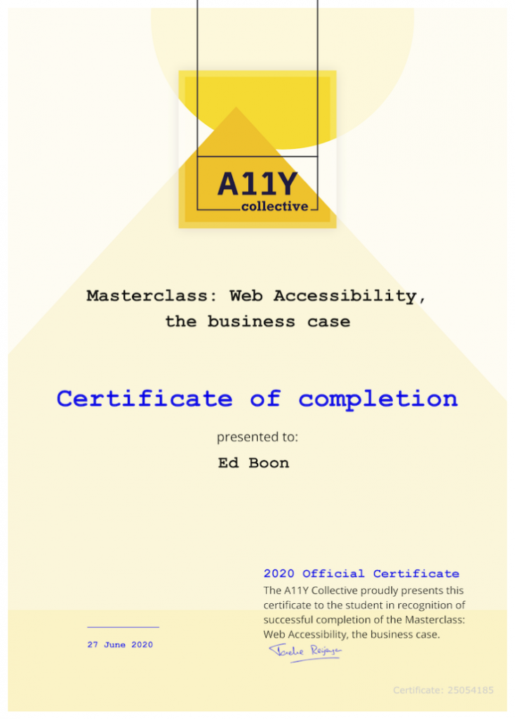 Certificaat the businesscase